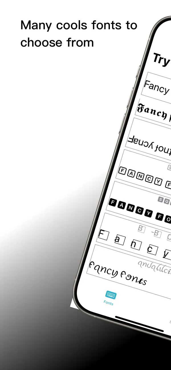Screenshot #1 pour Fonts + Keyboard