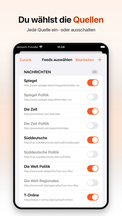 Deutsche Nachrichten iPhone screenshot
