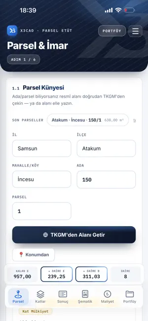 Parsel Etüt screenshot 1