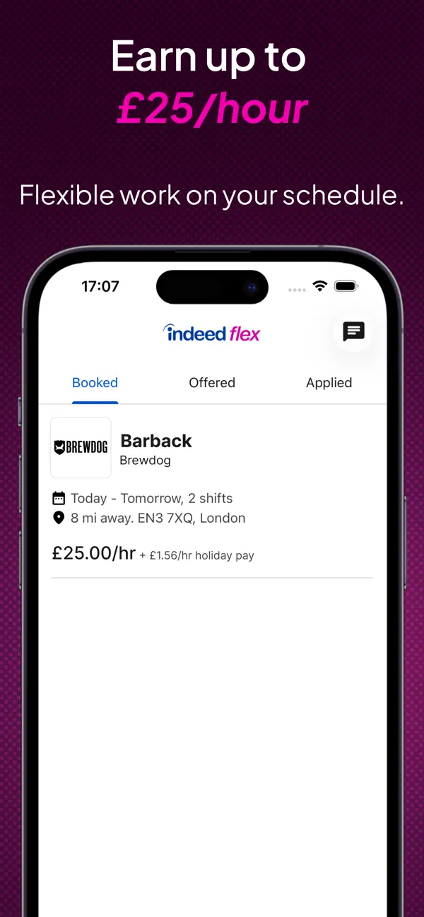 Screenshot #1 pour Indeed Flex - Job Search