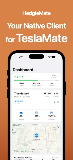 HedgieMate: For your Tesla screenshot 1