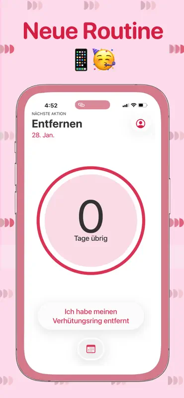 Verhütungsring Erinnerung screenshot 1 of 5