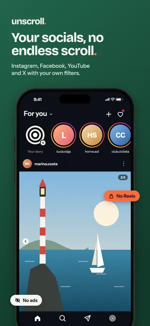 Unscroll: Block Reels & Shorts screenshot 1