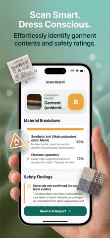 FabricScan: Clothing Scanner iPhone screenshot