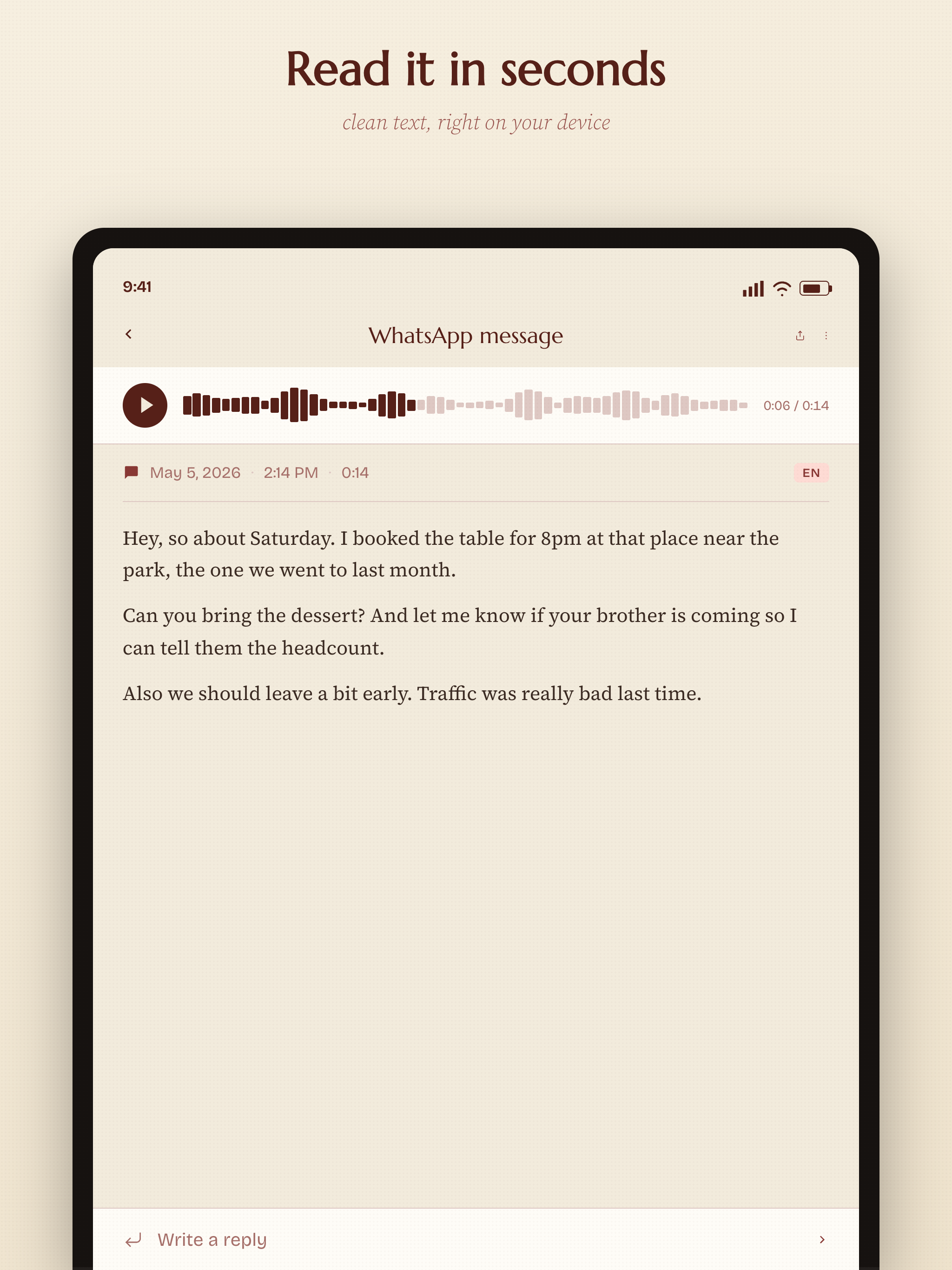 TransApp · Transcriber screenshot 8
