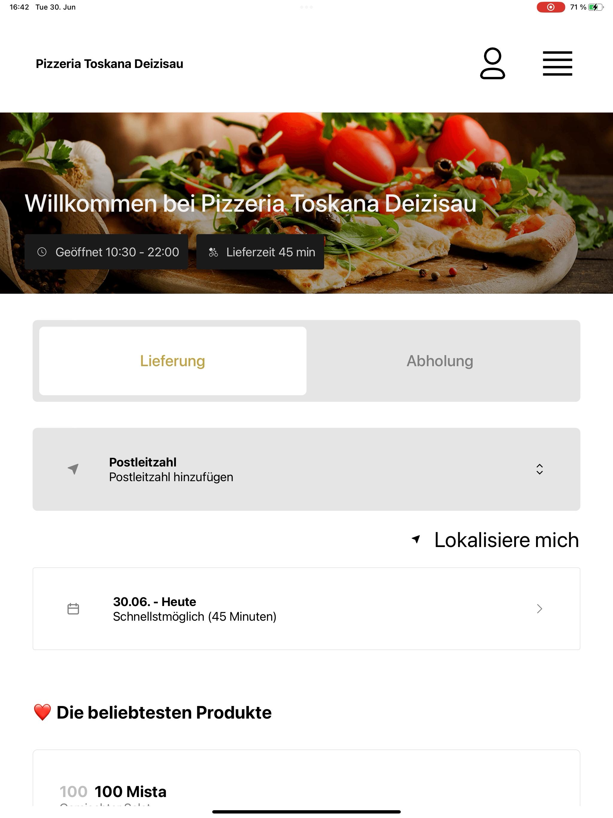 Pizzeria Toskana Deizisau screenshot 10