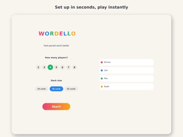 Wordello: Word Party iPad screenshot