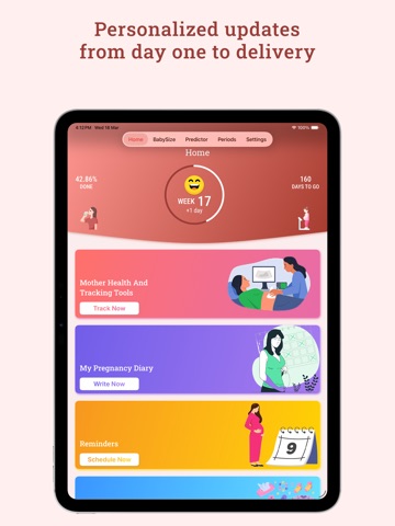 PregnancyTrack+ iPad screenshot