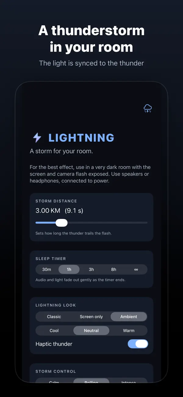 Screenshot #1 pour Lightning Simulator