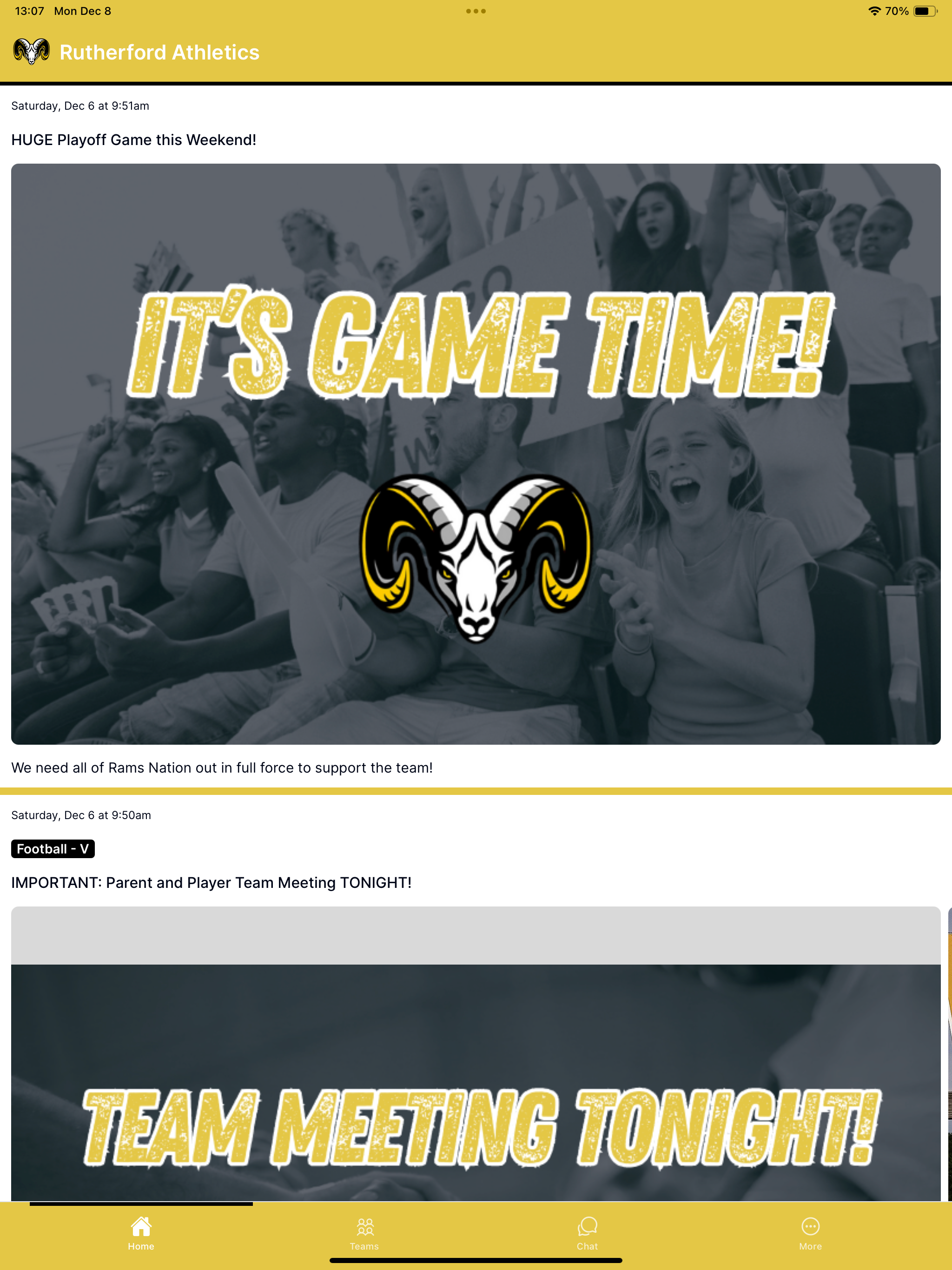 Rutherford Athletics screenshot 5