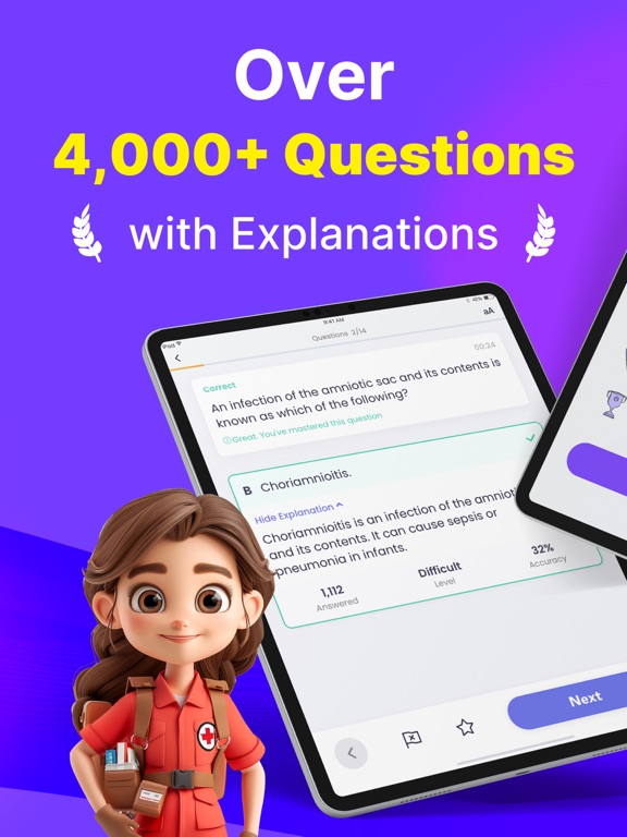 EMT Prep 2026: Practice Test iPad screenshot 2 - Education app