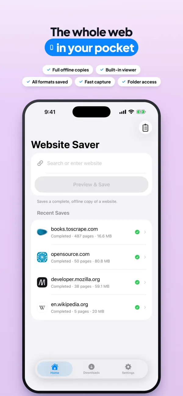 #6. Website Saver & Offline Viewer (iOS) 게시자: Sheenu Jain