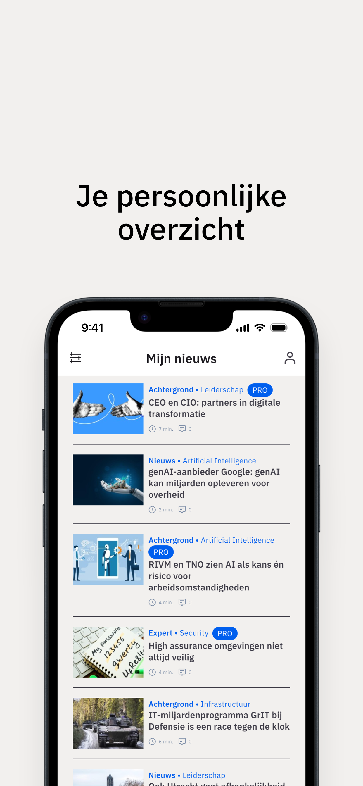 AG Connect Nieuws App