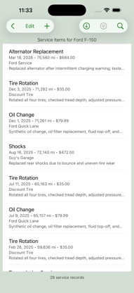Vehicle Service Tracker screenshot 2