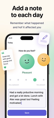 Moodleaf: Mood Tracker & Diary Screenshot 4 of 4