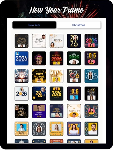 2026 Happy New Year Frames iPad screenshot