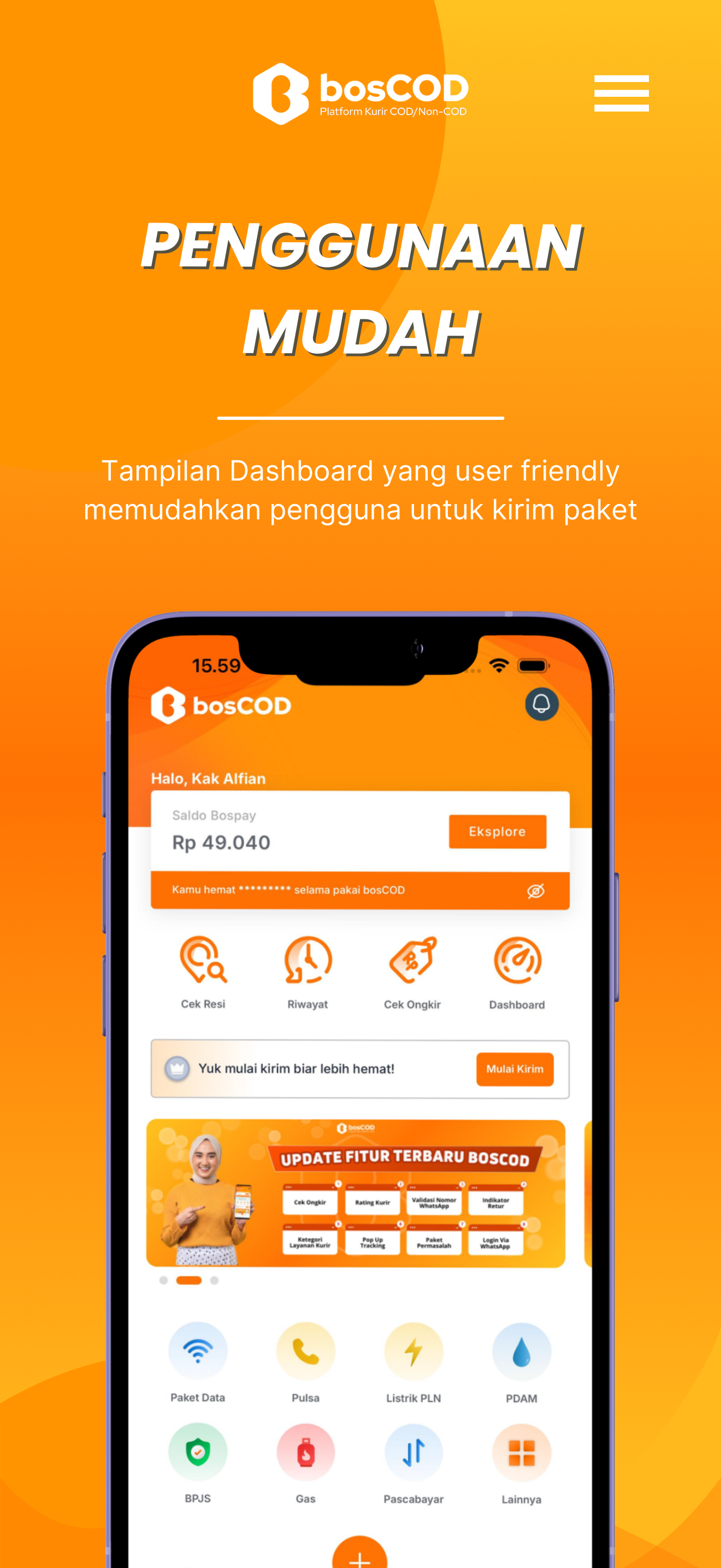 bosCOD - Kirim Paket COD & Reg