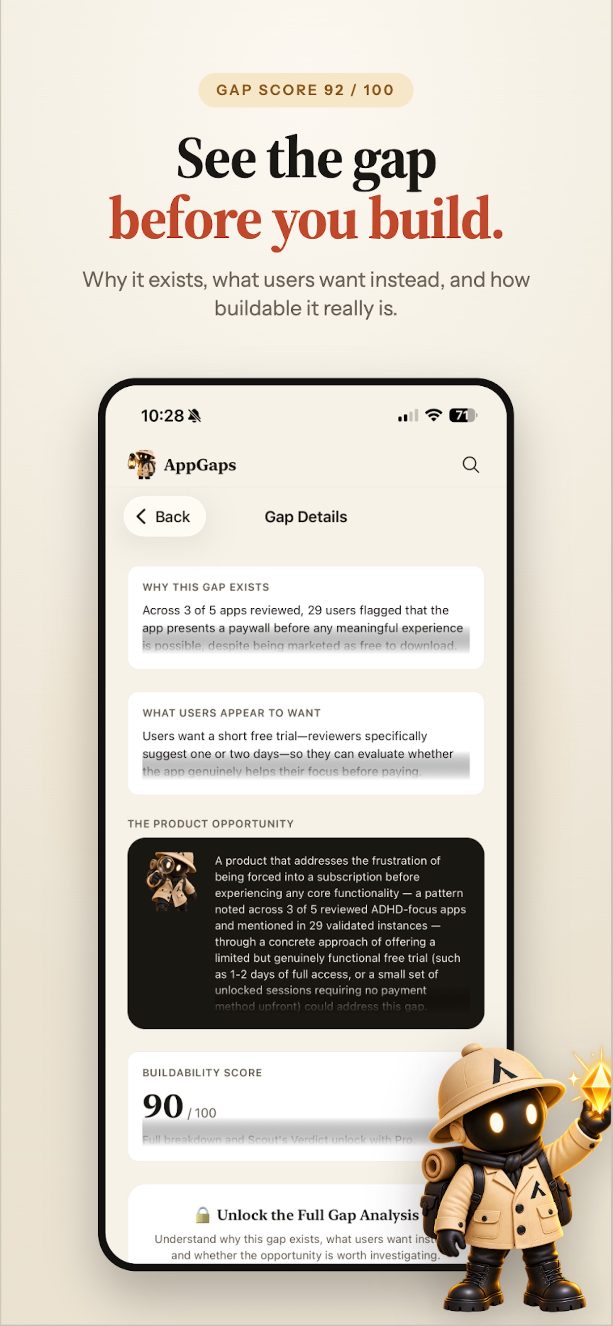 Screenshot 5 of AppGaps - App Review Insights