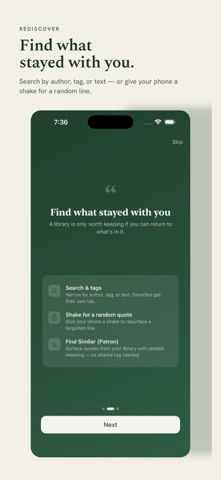 Quoted - Quote Notebook iPhone screenshot