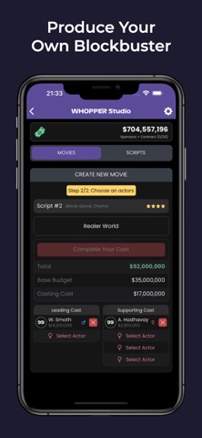 Hollywood Superstar Tycoon iPhone screenshot
