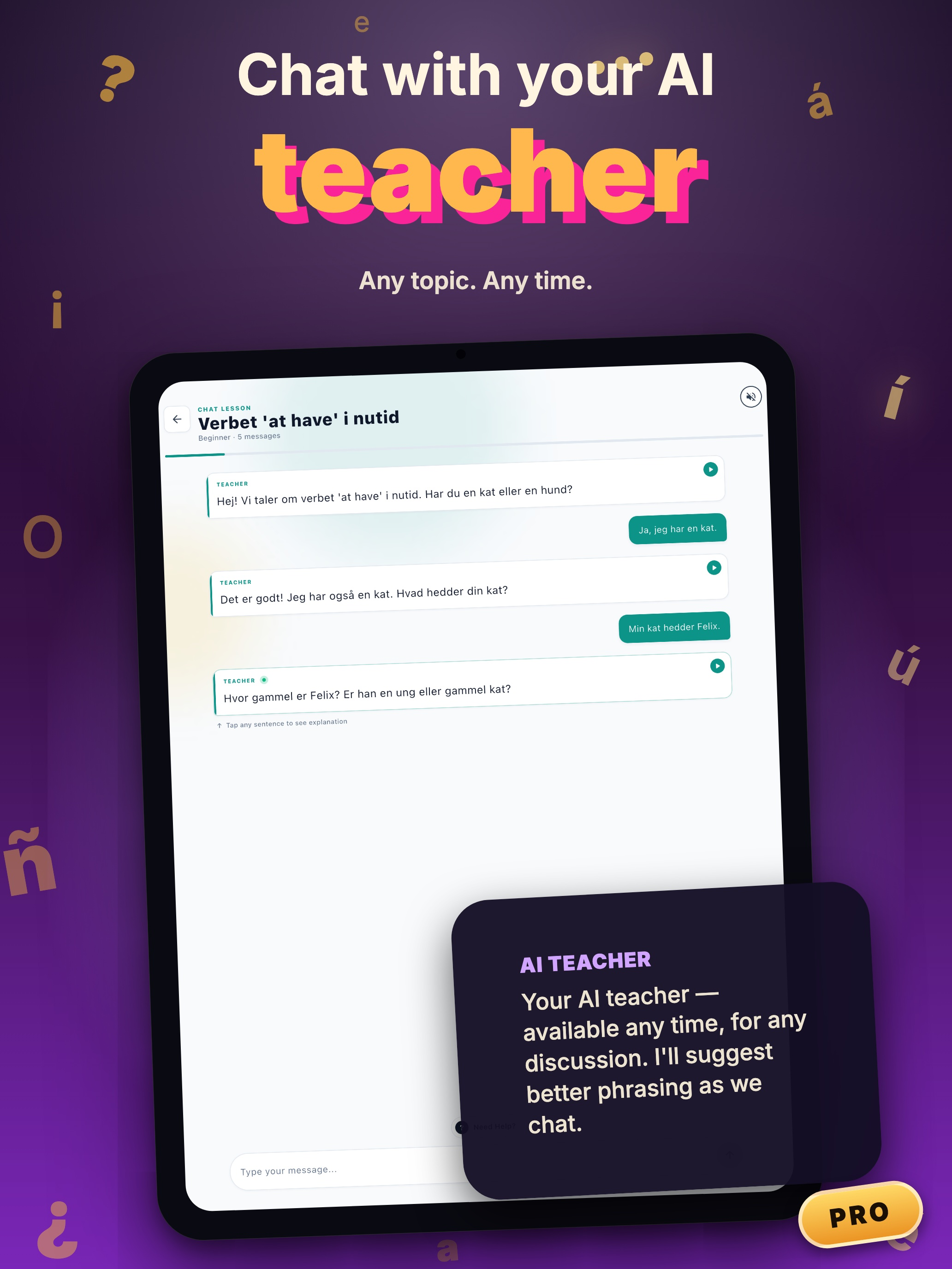 Erla: Learn Danish with AI screenshot 16