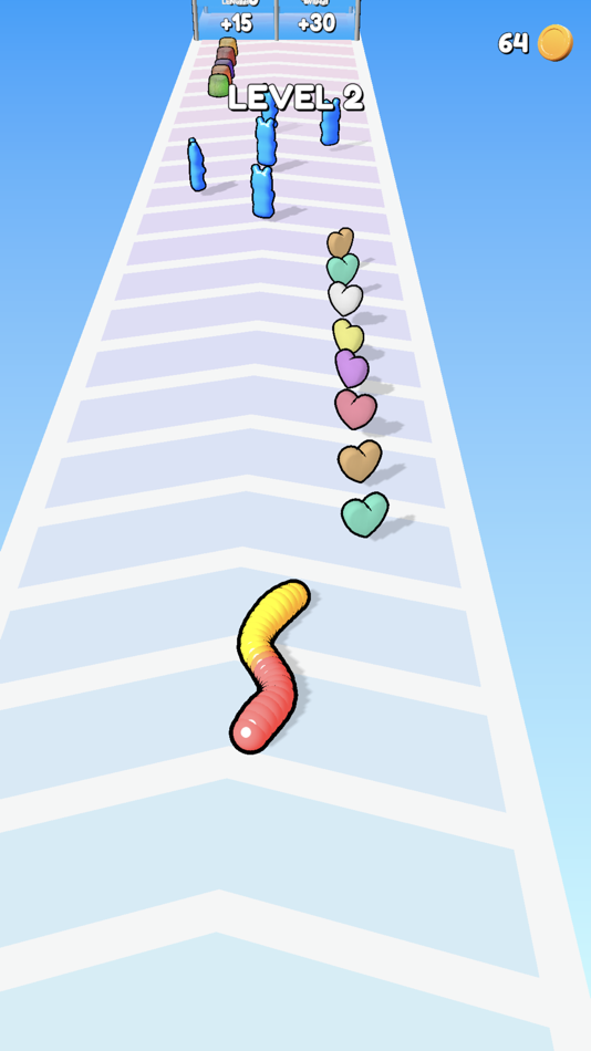 #2. Gummy Worm Go! (iOS) Podle: Carlton Forrester