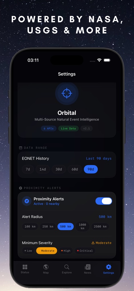 Orbital: Earth Monitor - Weather App | MWM