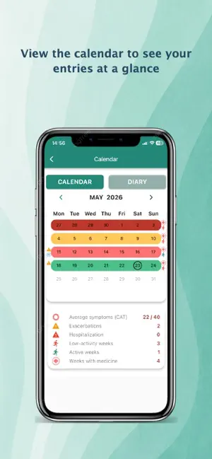 COPD Calendar screenshot 2