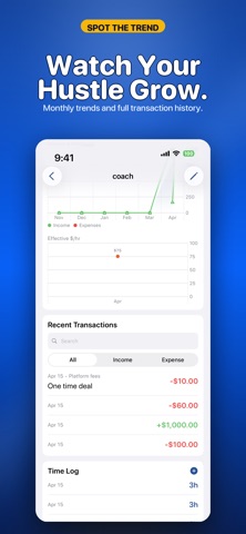 HustleBooks iPhone screenshot