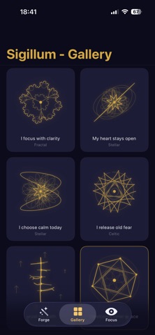 Sigil Maker: Manifest & Focus iPhone screenshot