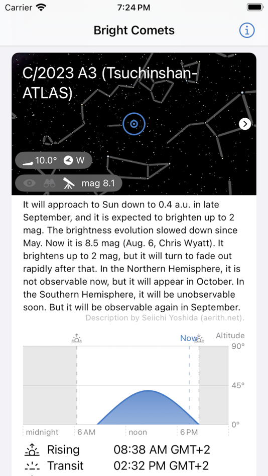 #4. Bright Comets (iOS) 由: Hanno Rein
