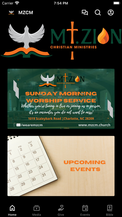 Mt. Zion Christian Ministries Screenshot