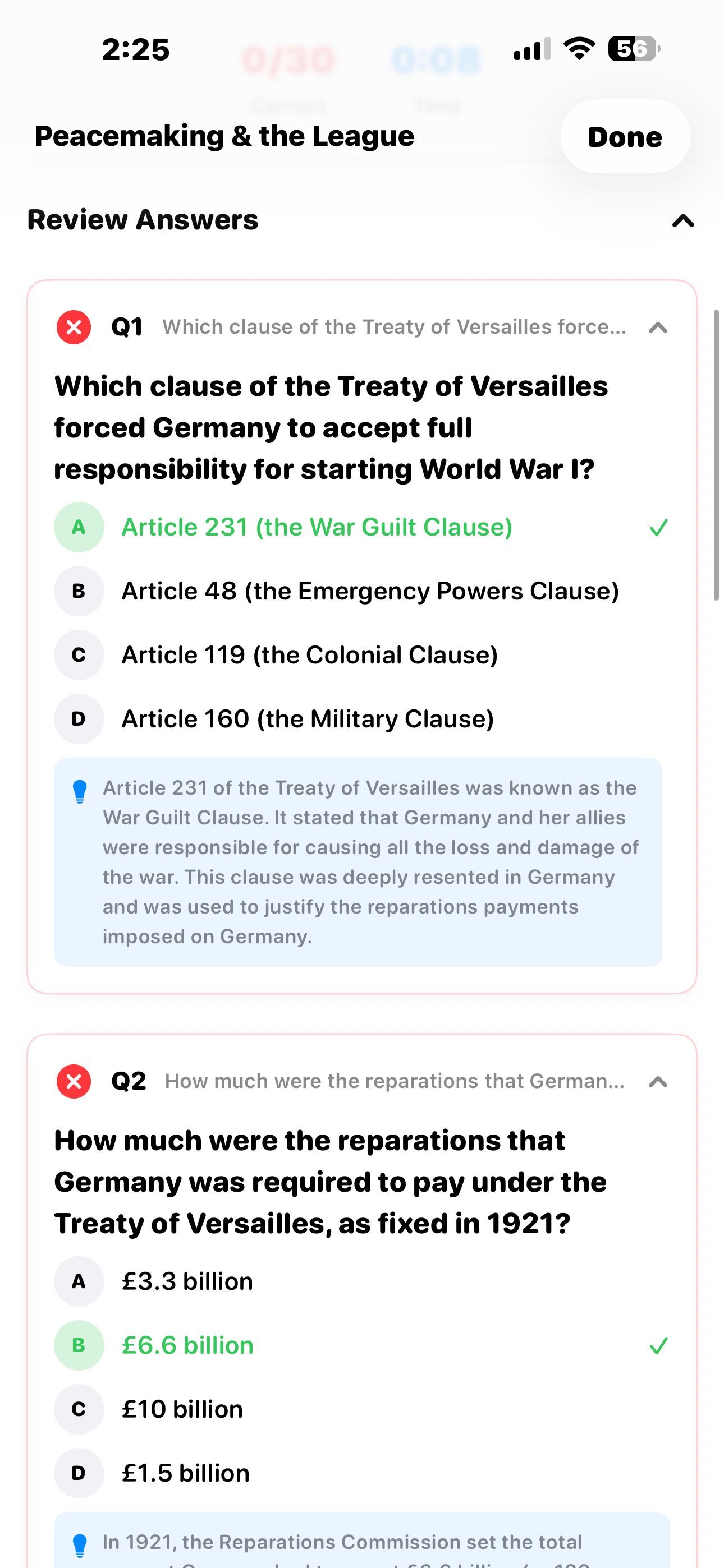 GCSE History Quiz