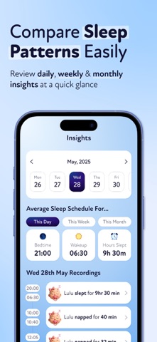 Baby Sleep Tracker - By Zello iPhone screenshot