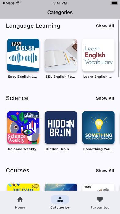 Podcasts & Audiobooks Screenshot