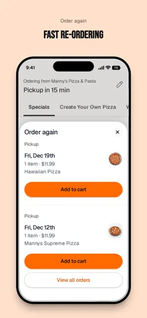 Manny's Pizza Wings & Pasta screenshot 4