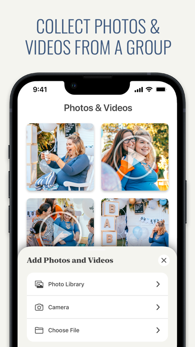 Memento: Group Videos & Albums Screenshot