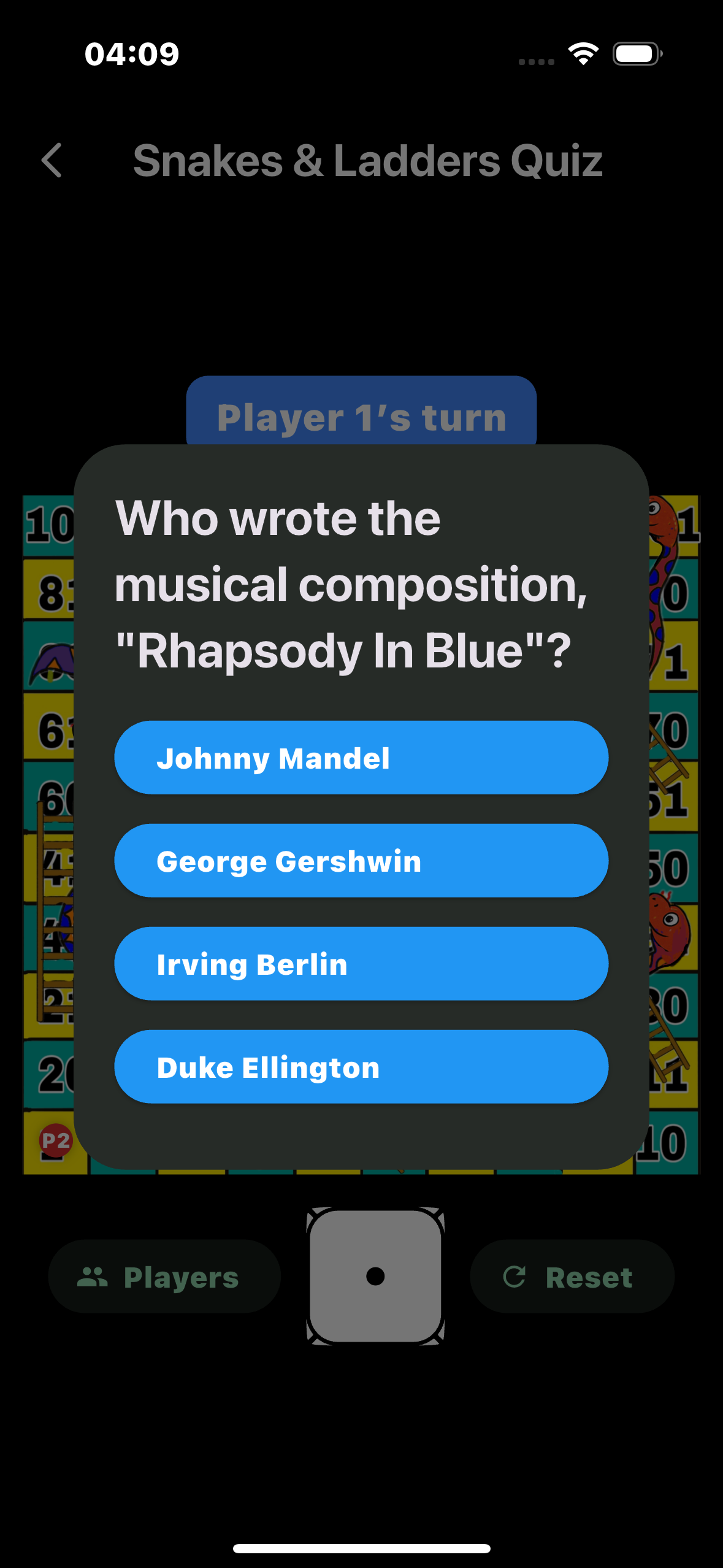 Snakes and Ladders Quiz screenshot 8