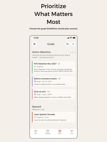 StrideFlow AI iPad screenshot
