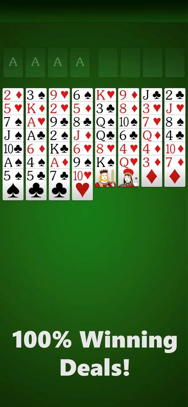 Screenshot #1 pour FreeCell Solitaire ‏‎