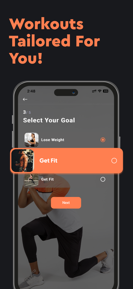Home Fitness - Workout Matrix screenshot 2