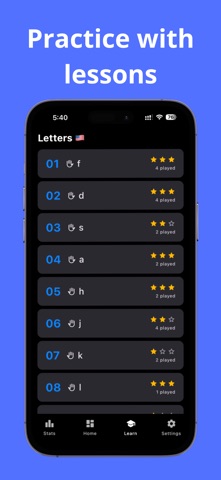 Typing Practice - Typik iPhone screenshot