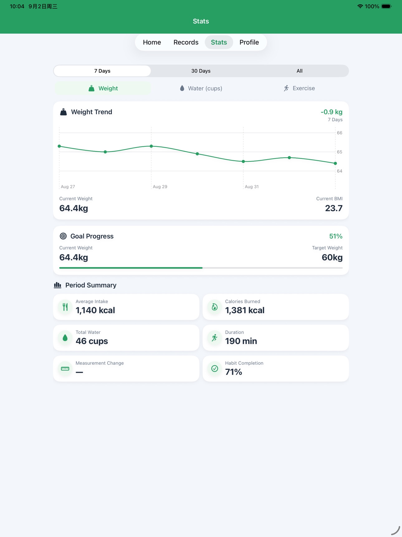 Screenshot 7 of Daily Weight - BMI Tracker