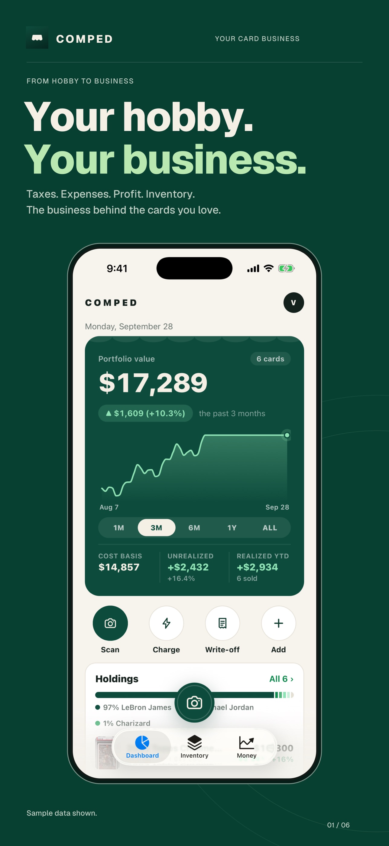 Screenshot 1 of Comped: Card Profit Tracker