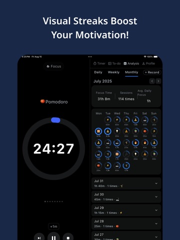TodoTimer: Pomodoro Focus ADHD ipad screenshot 4