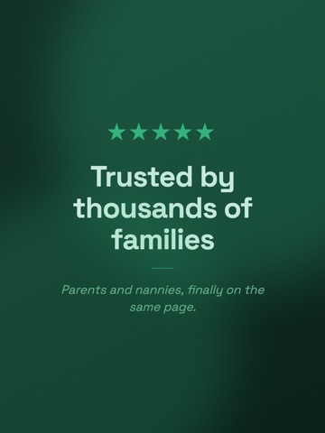 Nanny Hours : Nannix iPad screenshot