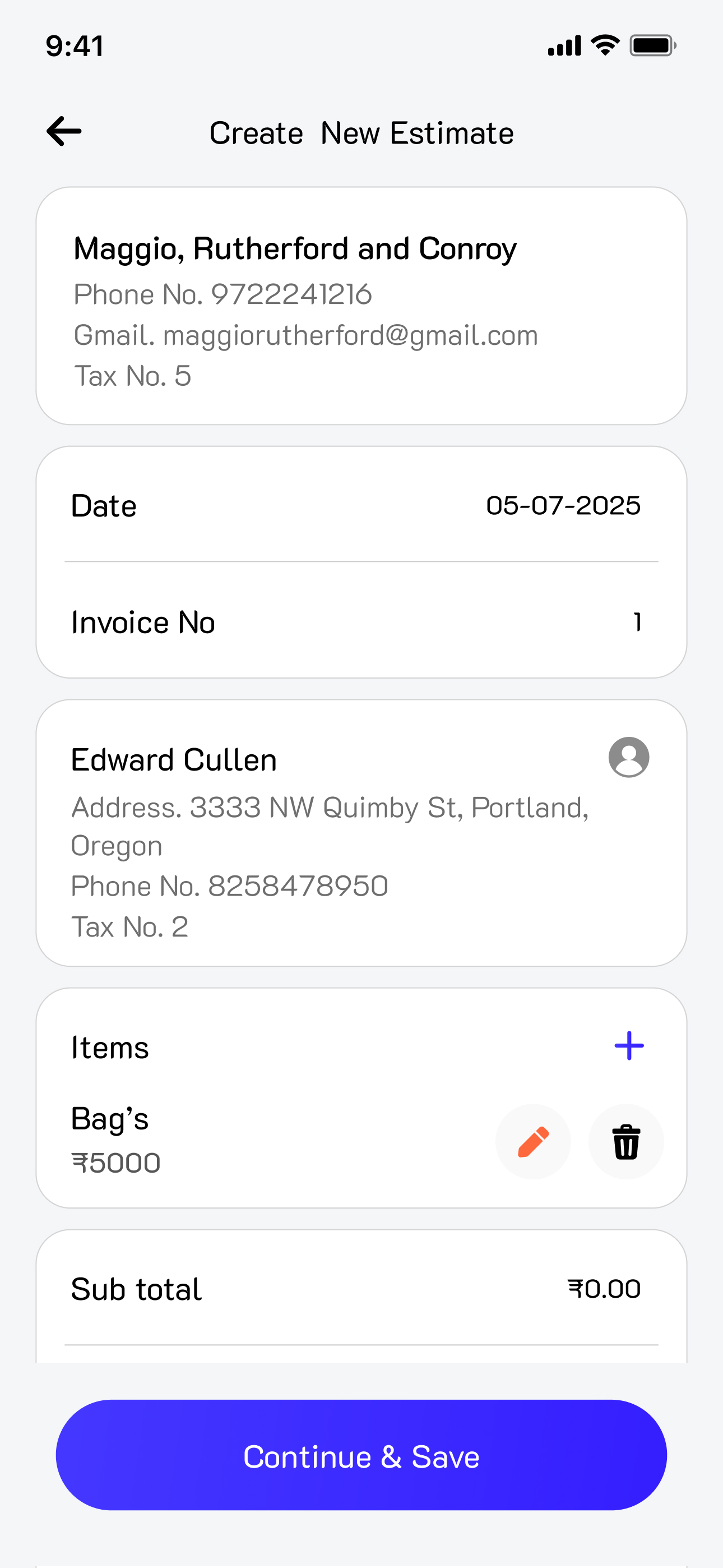 Invoizo +: Estimate & Invoice screenshot 6