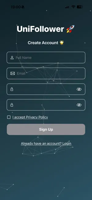 UniFollower screenshot 1