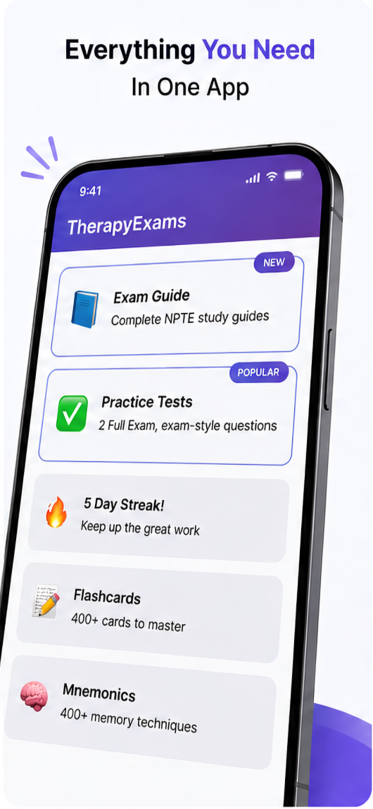 TherapyExams screenshot 2