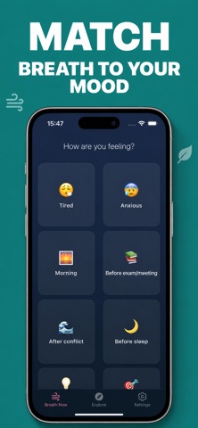Inhale: Guided Breathwork iPhone screenshot